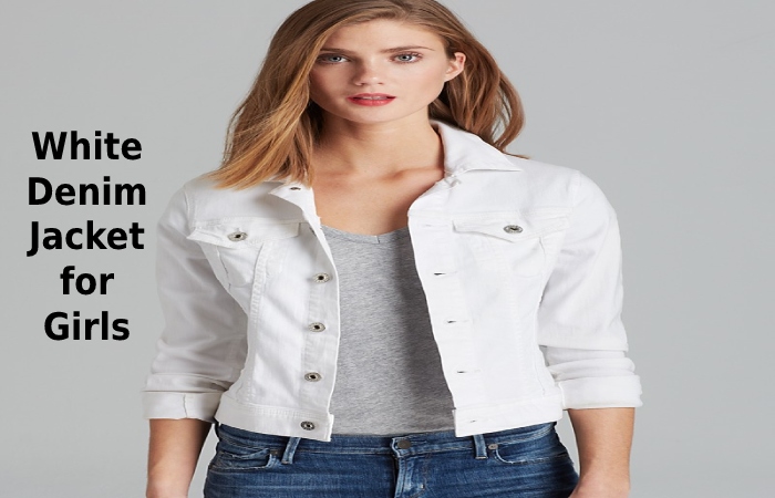 White Denim Jacket for Girls